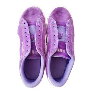 Purple Puma Suede Shoes